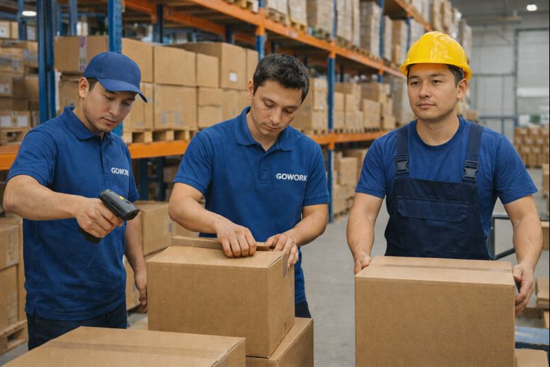 Аутсорсинг складського персоналу: команда вантажників та комплектувальників на складі