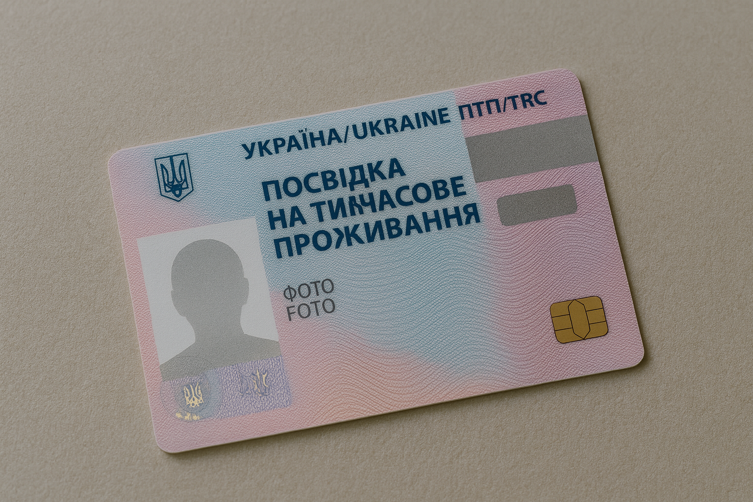 Пластикова біометрична картка Посвідки на тимчасове проживання (TRC) в Україні. Оформлення посвідки для іноземця на підставі дозволу на роботу